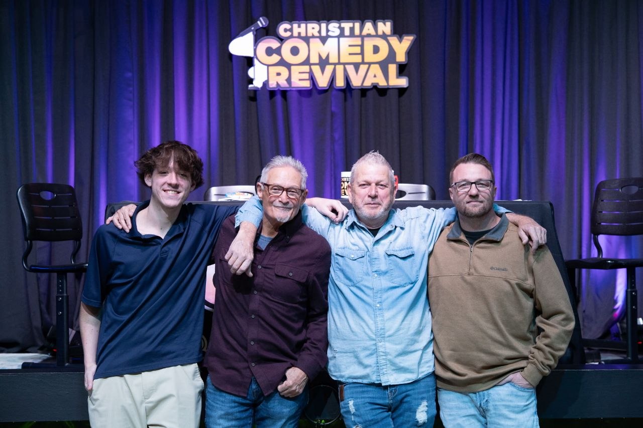 The hosts of Christian Comedy Revival together
